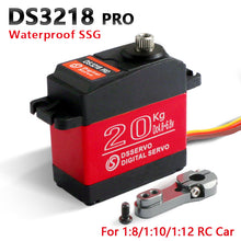 1X Waterproof rc servo DS3218 Update and PRO high speed metal gear digital servo baja servo 20KG/.09S for 1/8 1/10 Scale RC Cars