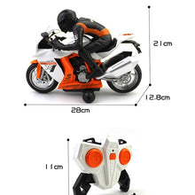 2.4Ghz Rc Motorcycle Stunt Drift Music Led Light Rc Motorbike Model Toys Remote Control Motor Toys For Children Gift,Black