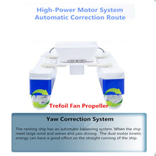 2019 Wireless Control Intelligent Electric RC Fishing Boat 500M 1.5KG Double Body Folding Automatic Feeding RC Nesting Bait Boat