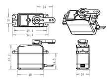 1X RC servo 25KG DS3225 core or coreless digital servo Waterproof servo full metal gear baja servo for baja cars and rc cars