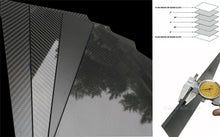 1pcs 200x250mm 3K High Hardness Carbon Fiber sheets 100% Pure Carbon Panel Board 0.5mm-5mm Thickness Carbon fiber model material