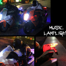 2.4Ghz Rc Motorcycle Stunt Drift Music Led Light Rc Motorbike Model Toys Remote Control Motor Toys For Children Gift,Black