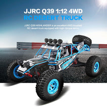 2019 New JJRC Q39 1:12 4WD RC Desert Truck RTR 35km/h+ Fast Speed 1kg High-torque Servo 7.4V 1500mAh LiPo Battery F22485