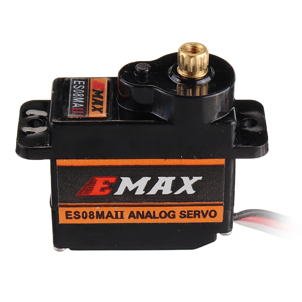 EMAX ES08MA II Lot de 2 mini servo analogique en métal pour modèle RC 12 g EMAX ES08MA II Lot de 2 mini servo analogique en métal pour modèle RC 12 g