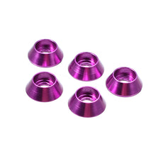 Aluminum Alloy M3 Hexagon Screw Cup Shaped Washer 5Pcs Set