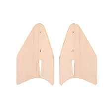 A pair of RC Airplane Spare Part Wooden Vertical Tail Stabilizer Fin