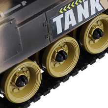 BB638 Plastic 2.4G 10CH RC Tank With Light Sound RC Car Toys