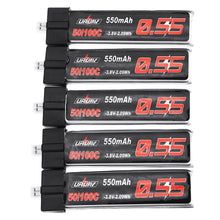 5Pcs URUAV 3.8V 550Mah 50/100C 1S HV 4.35V Lipo Battery PH2.0 Plug for Emax Tinyhawk Kingkong/LDARC TINY