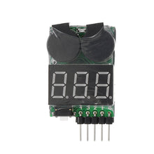 Power Genius PG VM004 Battery Voltage Tester Low Voltage Buzzer Alarm for 1-4S Lipo Battery 