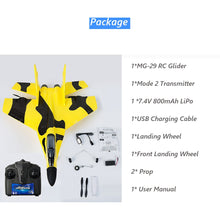 ZHIYANG MIG-29 440mm Wingspan EPP RC Glider War Aircraft RTF with LED Mode 2 Night Flight Airplane 
