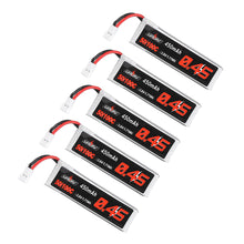 5Pcs URUAV 3.8V 450Mah 50/100C 1S HV 4.35V Lipo Battery White Plug for Happymodel Snapper7 Emax Tinyhawk