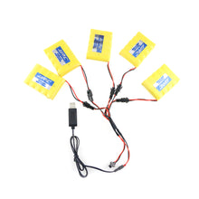 5PCS JJRC Q64 700MAH 5C 6V Lipo Battery w/ 1Pc USB Line w/DYX-0009 For Q63 Q64 NB2803 RC Car