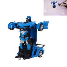 Rastar 2 In 1 Rc Car Sports Wireless Transformation Robot Models Deformation Fighting Toys 