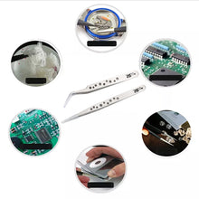 RJX Straight 45° Curved  Stainless Steel Pincer Tweezer Repairing Tool With Cooling Hole  For RC Models