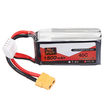 ZOP Power 11.1V 1500mAh 40C 3S Lipo Battery XT60 Plug
