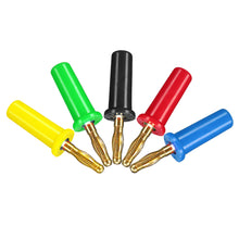 4mm Copper Gold Plated Banana Plug Connectors 5 Colors for RC Model