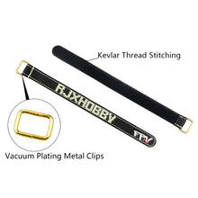 2Pcs RJXHOBBY 200-400mm Non-Slip Battery StrapBattery Tie Down Metal Buckle for Lipo Battery