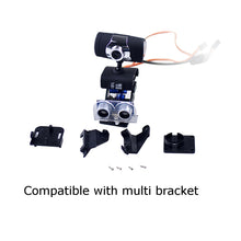 Pan Tilt 2 Axis Camera FPV Gimbal Mount Bracket W/2 Servos For SG90 Servo Ultrasonic Sensor RC Airplane Drone