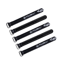 5Pcs iFlight 10X100mm 10x130mm Battery Strap Metal Buckle Patent Leather Black for RC Lipo Battery