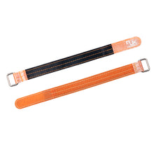 2Pcs RJXHOBBY High Strength Non Slip Silicone 3M Fiber Metal Claps Battery Strap for Lipo Battery