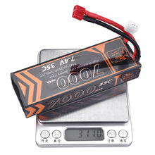 ZOP Power 7.4V 7000mAh 35C 2S2P Lipo Battery T Plug for RC Car RC Airplane