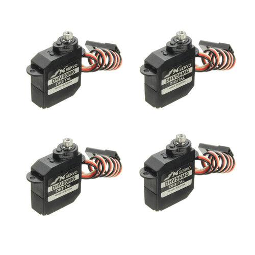 4PCS JX Servo DHV56MG 5.6g DS Digital Coreless MG Metal Gear HV Servo 1.2kg 0.10sec For RC Airplane