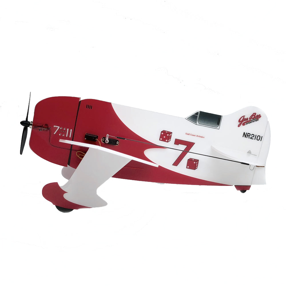 MinimumRC Geebee 360mm Wingspan Backyard Fighter Series RC Airplane Kit W/Motor And Servos