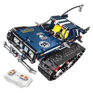 13025/26 2.4G Suspension Vehicle Building Block Kits Tracked RC Car DIY Bricks Toys 626Pcs