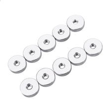 10Pcs M4 Manual Knurled Thumb Aluminum Alloy Screw Nut Spacer Flat Washer