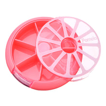 7 Slots Round Storage Tool Box Screw Nut Orange Pink Color Box