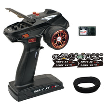 RBR/C X6 2.4G 6CH Transmitter with X6FG Receiver for JJRC Q65 MN 90 Rc Car Boat Tank Model Parts Orange