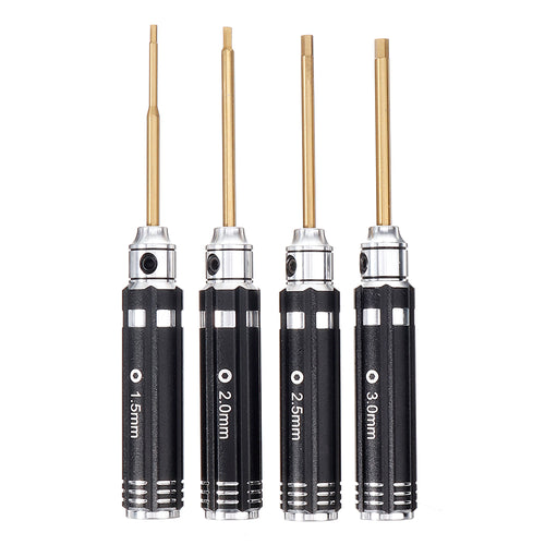 RJX 1.5 2.0 2.5 3.0mm Mini Titanium Alloy Hex Screwdriver for RC FPV Drone