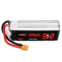 URUAV 14.8V 5000mAh 80C 4S Lipo Battery XT60 Plug for RC Boat Car Quadcopter Airplane