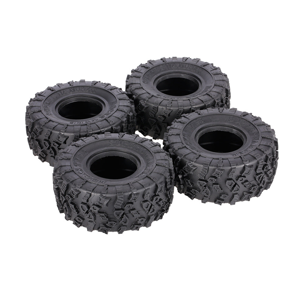 4Pcs AUSTAR AX-4021 2.2 Inch 1/10 Rock Crawler Tire with Metal Hub for Traxxas SCX10 AXIAL RC Car