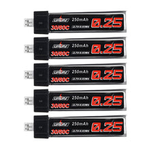 5Pcs URUAV 3.7V 250mAh 30C/60C 1S Lipo Battery PH2.0 for Tiny Whoop TINY6 6X