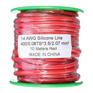 10m 14AWG Wire Soft Silicone Cable Wire High Temperature Tinned Copper