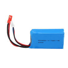Wltoys 7.4V 1100mAh 20C 2S Lipo Battery JST Plug for A949 A959 A969 A979 1/18 RC Vehicles 