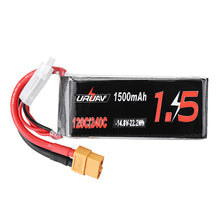 URUAV 14.8V 1500mAh 120/240C 4S Lipo Battery for FPV RC Drone