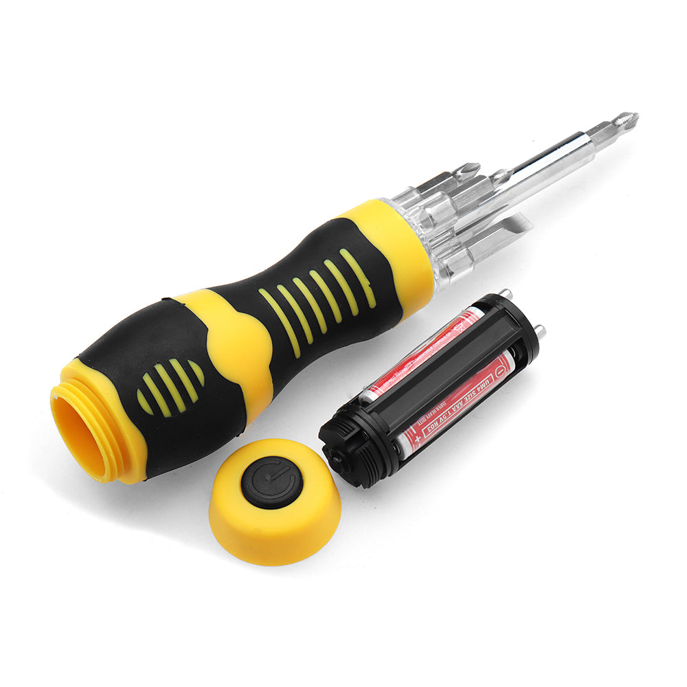 Multifunctional Screwdriver Set with LED Lighting Screwdriver