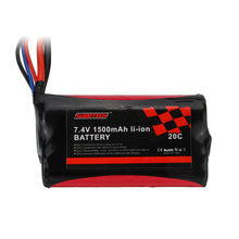 SUBOTECH 18650 7.4V 1500mAh 20C 2S Li-ion Battery for BG1513 BG1515 BG1518 RC Vehicles Model