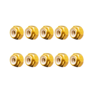 10Pcs M2 Manual Knurled Thumb Aluminum Alloy Screw Nut Spacer Flat Washer