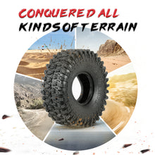 4Pcs AUSTAR AX-4021 2.2 Inch 1/10 Rock Crawler Tire with Metal Hub for Traxxas SCX10 AXIAL RC Car