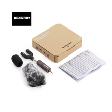 Micro Folding Microphone Vlog Recording Microphone 90 Degree Rotation Compatible with IOS /iphone/ipad/Macbook/Android 