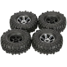 4Pcs AUSTAR AX-4020A 1.9 Inch 110mm 1/10 RC Car Tires with Alloy Hub For D90 SCX10 AXAIL RC4WD TF2 R