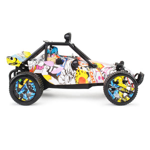 1811 1/20 2WD Graffiti Version 2.4GHz High-speed Racing Vehicle Off-Road Drift RC Car Toys