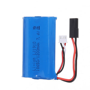 18650 7.4V 1200mAh 2S 10C Li-ion Battery for SG 1203 1/12 Drift RC Tank Car Vehicle Models Parts