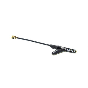 1 Piece ORT Micro Vee 5.8GHz 2.2dBi Gain Linear FPV Antenna Black/White With U.FL Connector For Micro Quads 