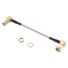 10CM RG316 RP-SMA Male to SMA Female/RP-SMA Female Right Angle RF Adapter Cable Extension Cord for RC Model RC Drone 