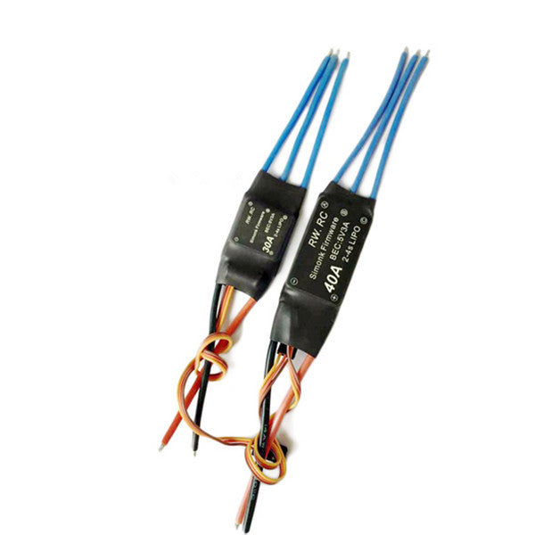 Simonk 30A/40A 2-4S Brushless ESC Speed Control for RC FPV Racing Drone