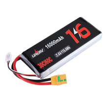 URUAV 7.4V 16000mAh 30/60C 2S Lipo Battery XT90 Plug for RC Quadcopter Agriculture Drone Outdoor Charger Power